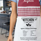 Custom Recept Rood Wit Boerderij Buffalo Plaid Schort