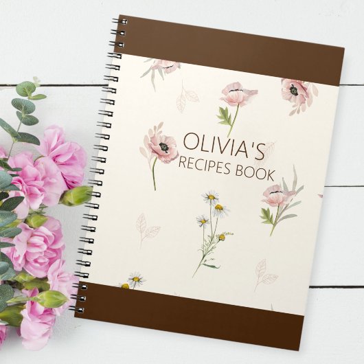 Custom recipe book, Personalized Recipe journal Notitieboek