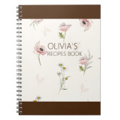 Custom recipe book, Personalized Recipe journal Notitieboek (Voorkant)