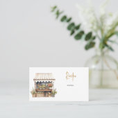 CUSTOM RECIPE BUSINESS CARD VISITEKAARTJE (Staand voorkant)