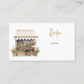 CUSTOM RECIPE BUSINESS CARD VISITEKAARTJE (Voorkant)