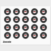Custom Record Personalize Ronde Sticker (Vel)