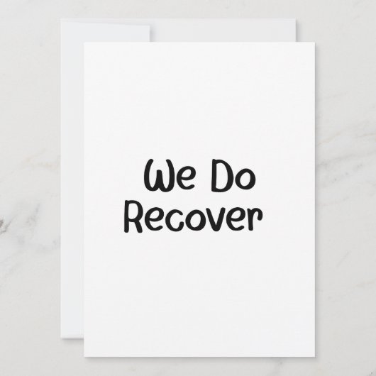 Custom Recovery Jubileum Kaart - Edgy Street Art (Achterkant)