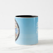 Custom Recovery Milestone Gift - Bloemen Tweekleurige Koffiemok (Center)