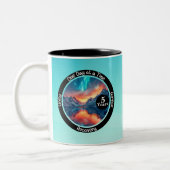 Custom Recovery Milestone Gift - Serenity Tweekleurige Koffiemok (Links)