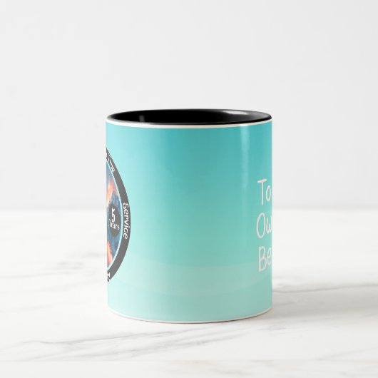 Custom Recovery Milestone Gift - Serenity Tweekleurige Koffiemok (Center)