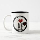 Custom Recovery Milestone Gift - Verbinding Tweekleurige Koffiemok (Links)