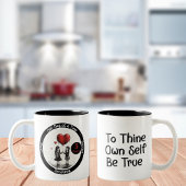 Custom Recovery Milestone Gift - Verbinding Tweekleurige Koffiemok