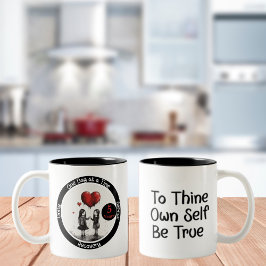 Custom Recovery Milestone Gift - Verbinding Tweekleurige Koffiemok