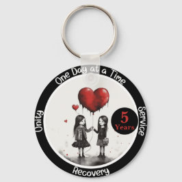 Custom Recovery Milestone Gift - Verbindingen Sleutelhanger