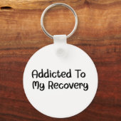 Custom Recovery Milestone Gift – Zonsondergang Sleutelhanger (Achterkant)