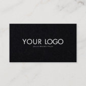 Custom Rectangular Logo Business card template Visitekaartje (Voorkant)