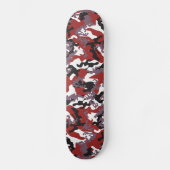 Custom Red Camo Skateboard (Voorkant)