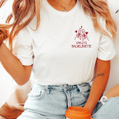 Custom Red Coquette Bridesmaid Bachelorette Party  T-shirt