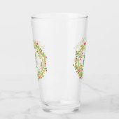 Custom Red Holly Berries Green Leaves Wreator Glas (Links)
