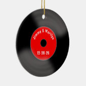 Custom Red Marriage Record Ornament  (Rechts)