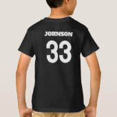 Custom Red Panda Youth T-Shirt (naam en nummer) (Achterkant)