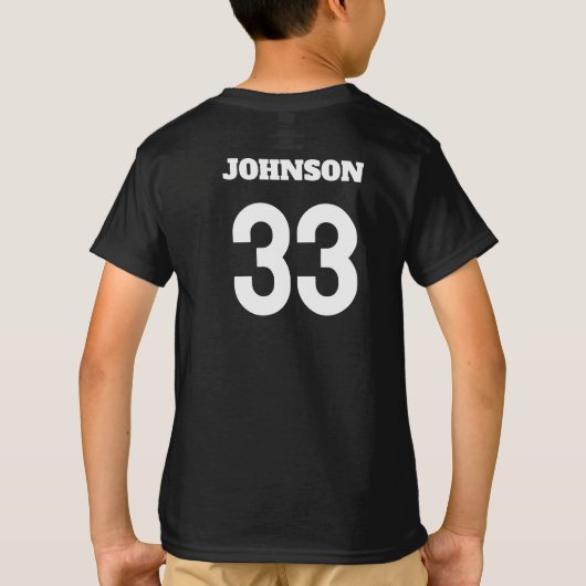 Custom Red Panda Youth T-Shirt (naam en nummer) (Achterkant)