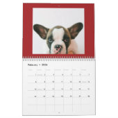 Custom Red Pet Photo Kalender (Feb 2026)