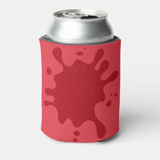Custom Red Splash Can Cooler (Blikje Achterkant)