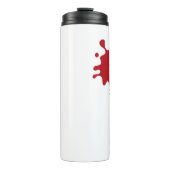 Custom Red Splash Thermal Tumbler 16 oz Thermosbeker (Voorkant)