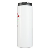 Custom Red Splash Thermal Tumbler 16 oz Thermosbeker (Achterkant)