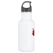 Custom Red Splash Water Bottle 18 oz Waterfles (Voorkant)