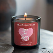 Custom Red Valentine's Day Candle Labels 