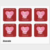 Custom Red Valentine's Day Candle Labels  (Vel)