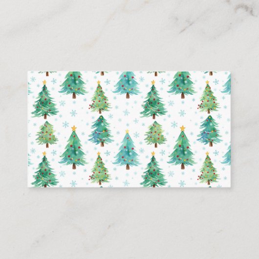 Custom Redeemable Ticket Gift Coupon Xmas Card Informatiekaartje (Achterkant)