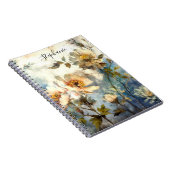 Custom Reflective Dark Floral Ethereal Journal Notitieboek (Rechterzijde)