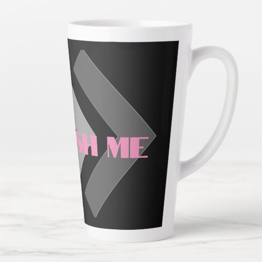 Custom Refresh me Afbeelding tekst Herbruikbare La Latte Mok (Rechts)