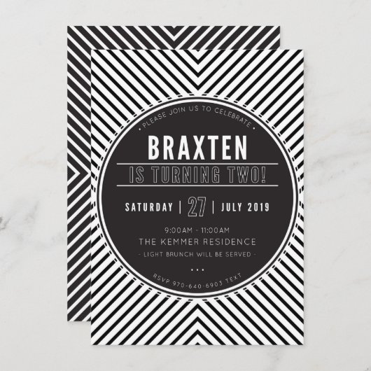 CUSTOM regenboog verjaardagsfeest uitnodiging voor (Voorkant / Achterkant)