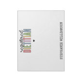Custom Registered Dietitian Multicolored RD Notitieblok (Linkerzijde)