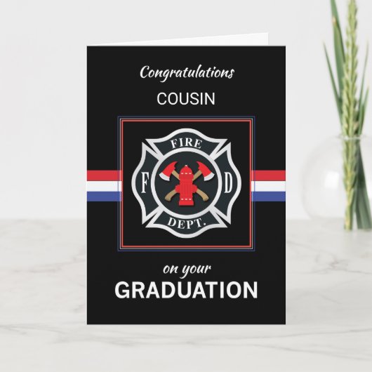 Custom Relatie Brandweer Academie Afstuderen Kaart (Voorkant)
