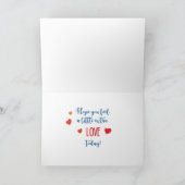 Custom Relief Cousin Love Valentijn Kitten Kaart (Binnen)