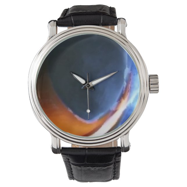 Custom reloj blue horloge (Voorkant)