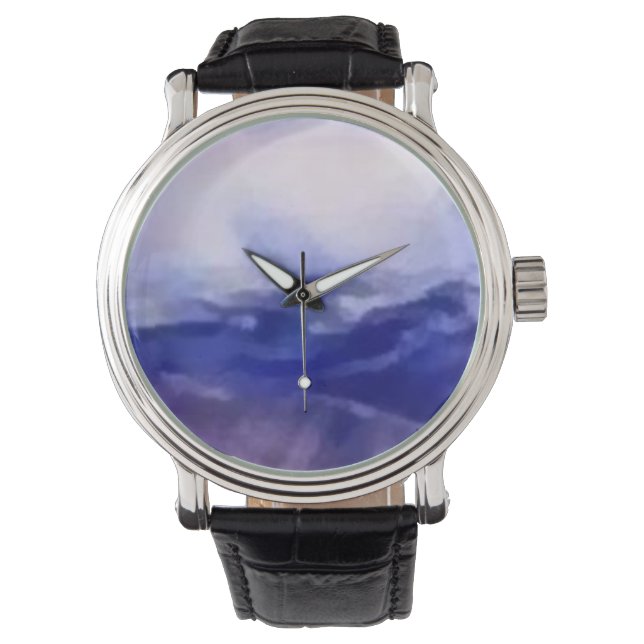 Custom reloj blue horloge (Voorkant)