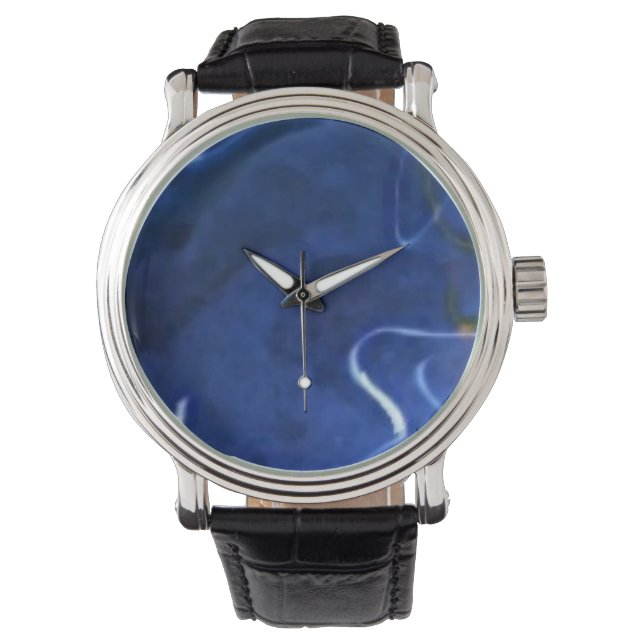 Custom reloj blue horloge (Voorkant)