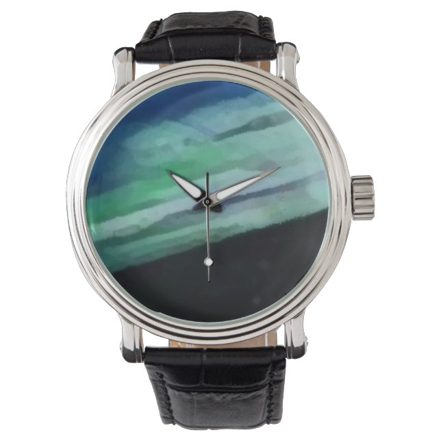 Custom reloj blue horloge (Voorkant)