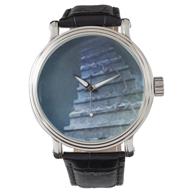 Custom reloj fantasy _blue horloge (Voorkant)