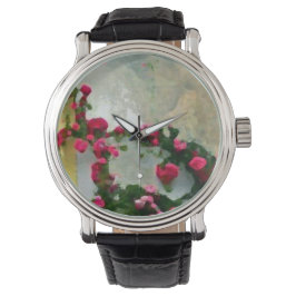 Custom reloj flower horloge