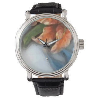 Custom reloj flower horloge