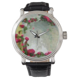 Custom reloj flower horloge