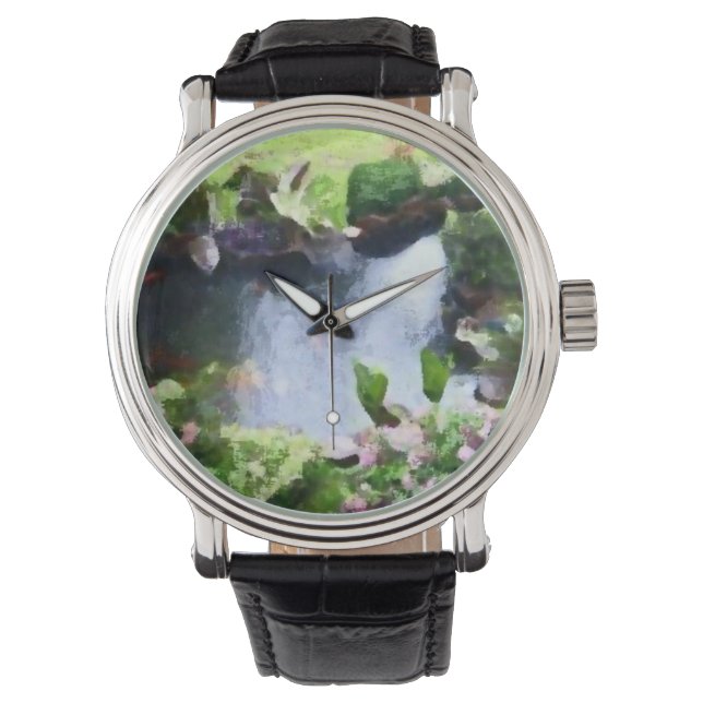 Custom reloj green horloge (Voorkant)