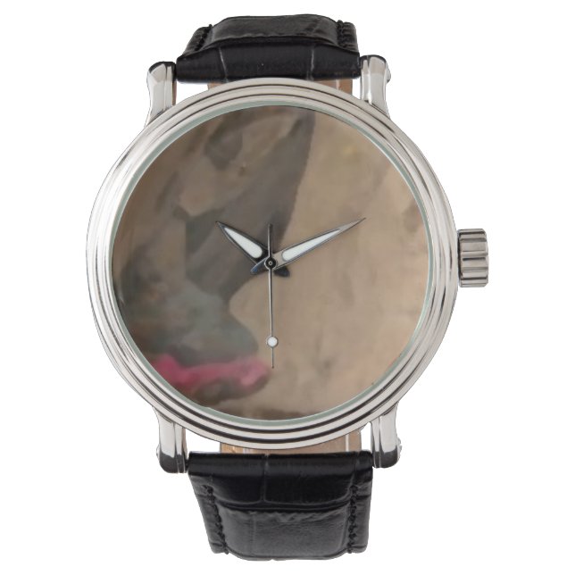 Custom reloj grey horloge (Voorkant)