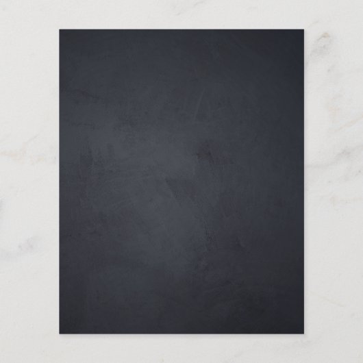 Custom restaurant menu | Black modern photo menu (Achterkant)