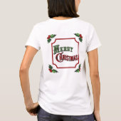 Custom Restaurant Vrolijk Kerstfeest T-shirt (Achterkant)