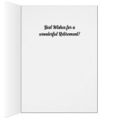 Custom Retiree's Congrats Card (Binnen (Rechts))