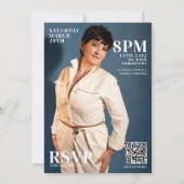 Custom Retirement Party Magazine Hoesje Foto's Kaart (Achterkant)